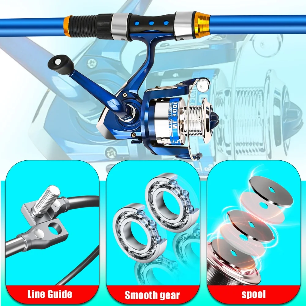2.1-3.6M Telescopic Glass Fibe - Fishing Rod Spinning review and price